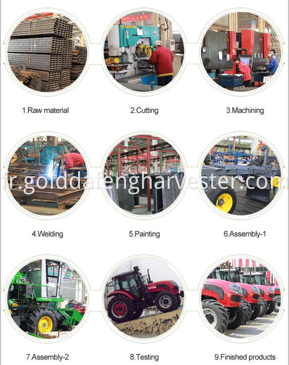 Agriculture equipment rice combine harvester for wheat -product line 